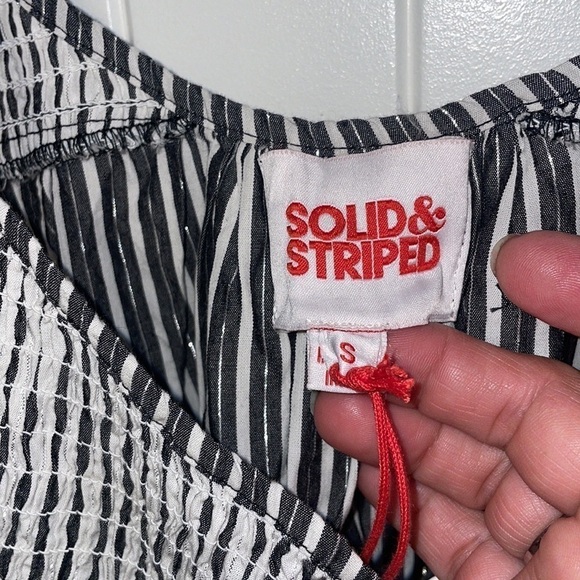 NWT SOLID & STRIPEDTHE PARKER Dress Combo- Blackout X Marshmallow Size S - Picture 6 of 9